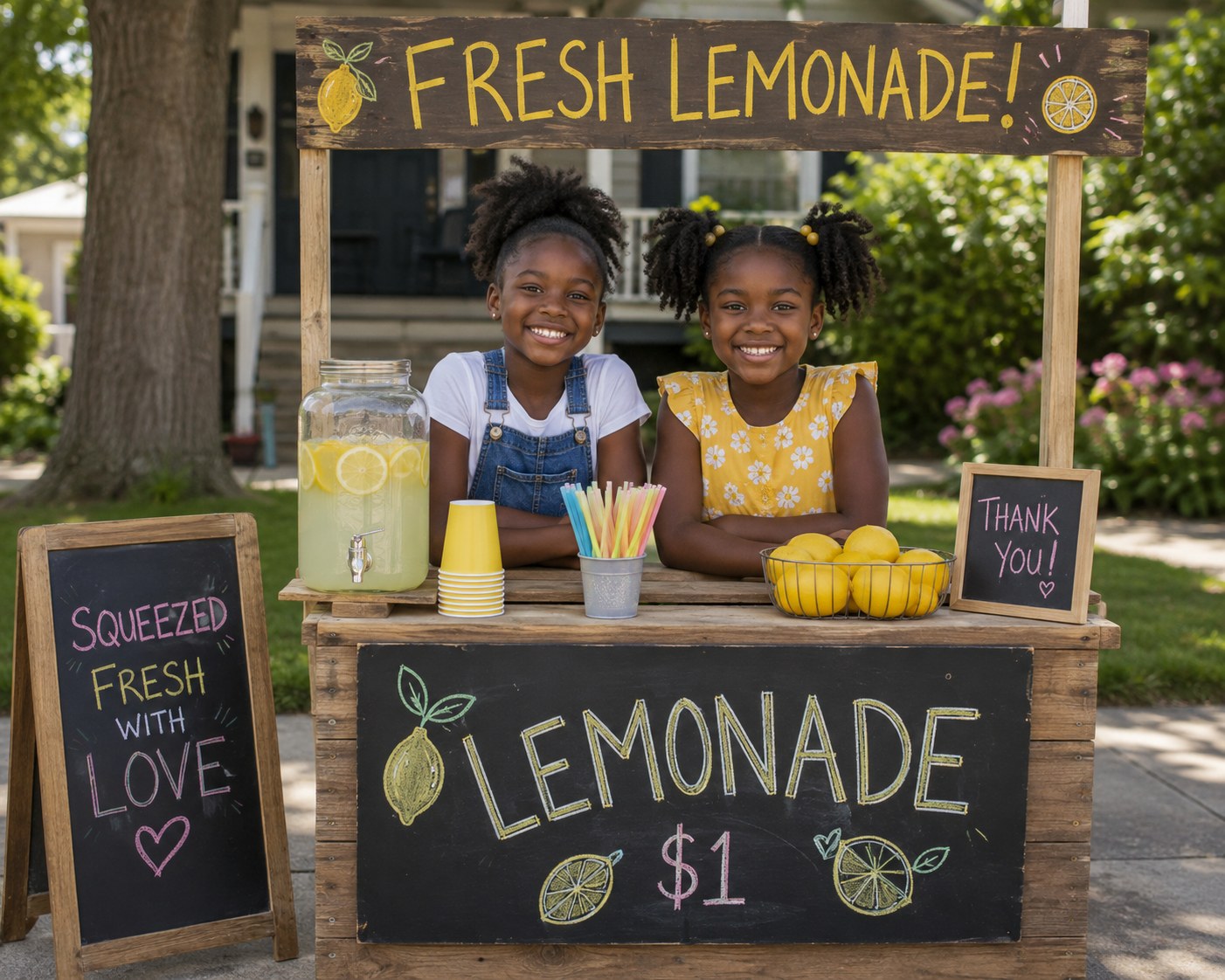 A lemonade stand